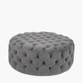 Cove Round Ottoman - Grey