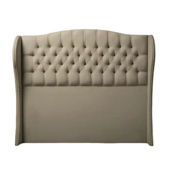 Titan Buttoned Winged Headboard Queen