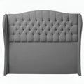 Titan Buttoned Winged Headboard Queen