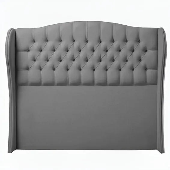 Titan Buttoned Winged Headboard Queen