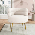 Curved Barrel  Accent Armchair