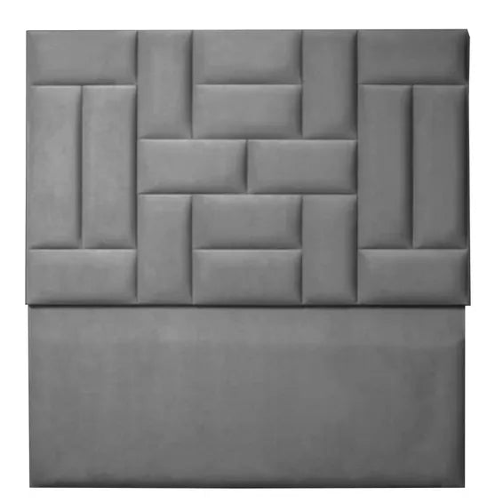 Summit Velvet Headboard Queen Grey
