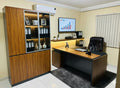 Mack Office & Home Furniture-Afton 2 Executive Desk, Leroy Office Chair & Arto 4 Storage Cabinet