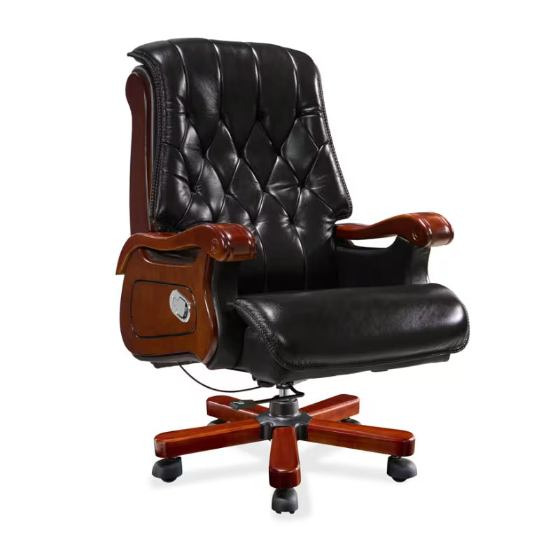 Mack Office & Home Furniture-Afton 2 Executive Desk, Leroy Office Chair & Arto 4 Storage Cabinet