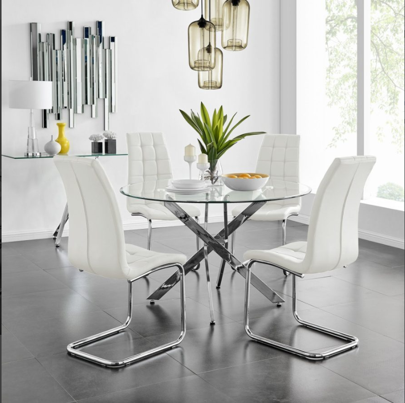 Ayanah Dining Set -White