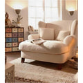 Fluffy Wing Back Armchair